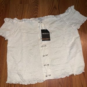 Forever 21+ knit top of the shoulder